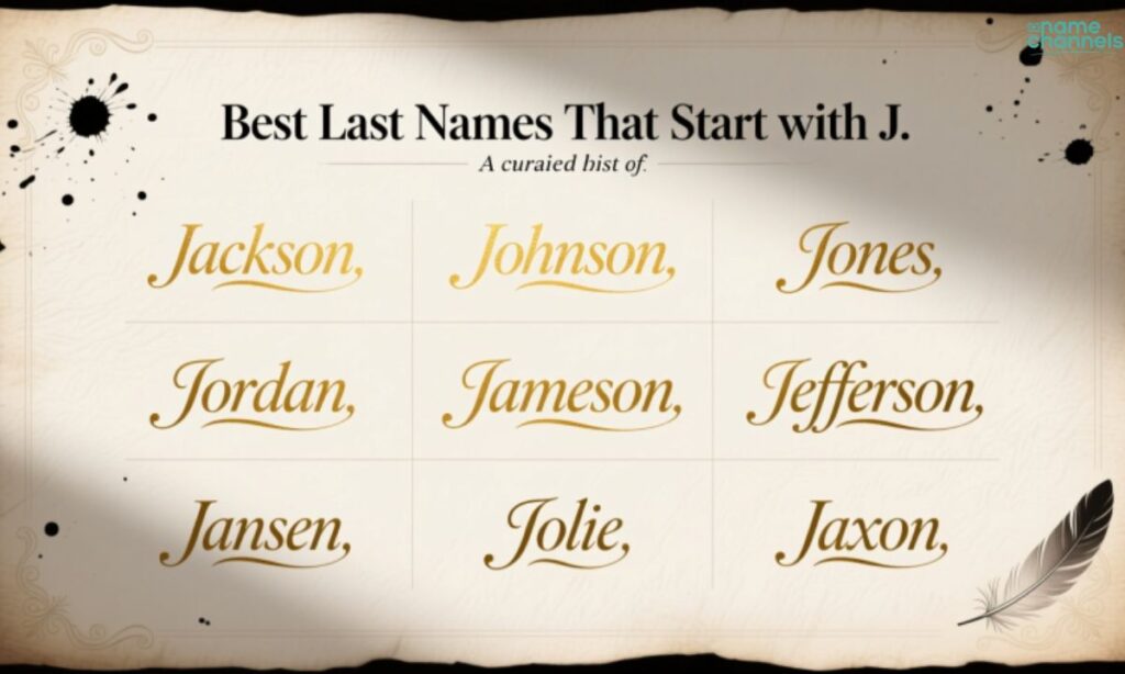 Best Last Names That Start with J