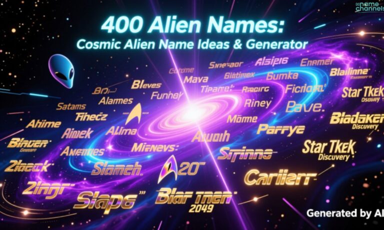 400 Alien Names Cosmic Alien Name Ideas & Generator