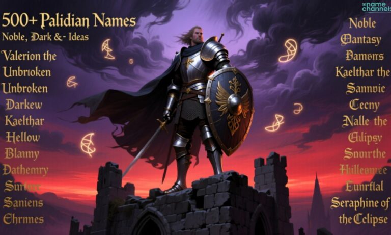 500+ Paladin Names Noble, Dark & Fantasy Name Ideas
