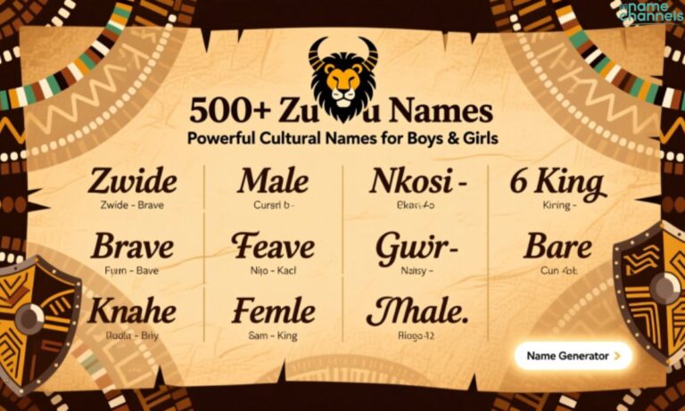 500+ Zulu Names Powerful Cultural Names Inspiring Name Ideas for Boys & Girls with Generator