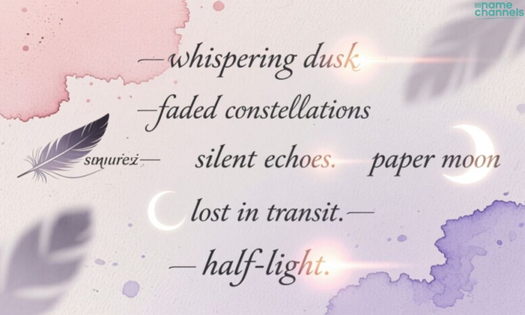 Aesthetic Sad Usernames