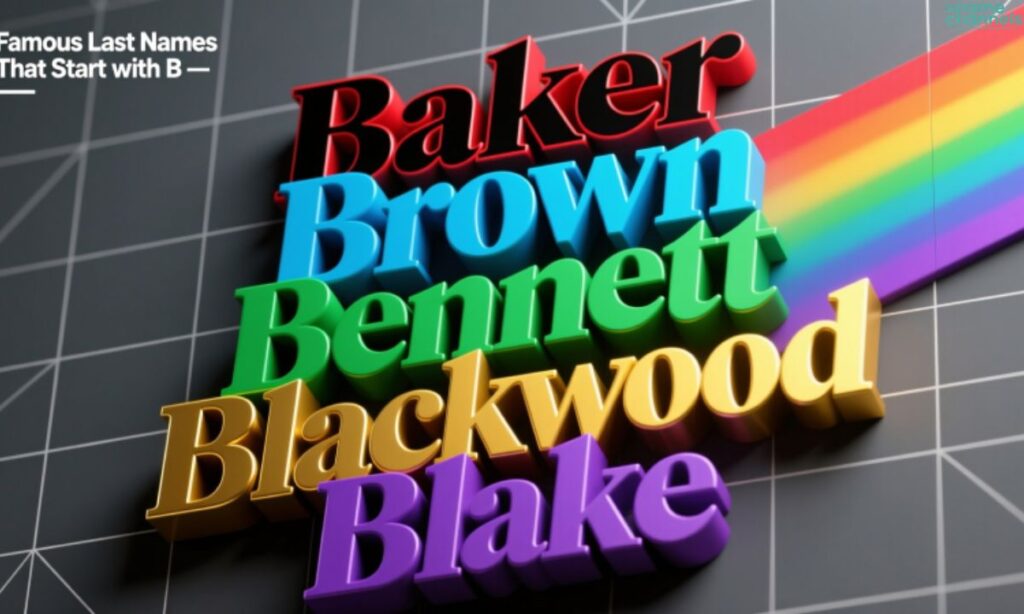 Unique and Uncommon Last Names That Start with B
