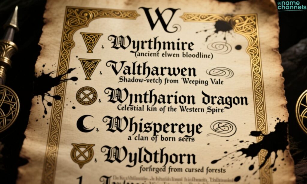 Fictional & Fantasy Last Names That Start With W