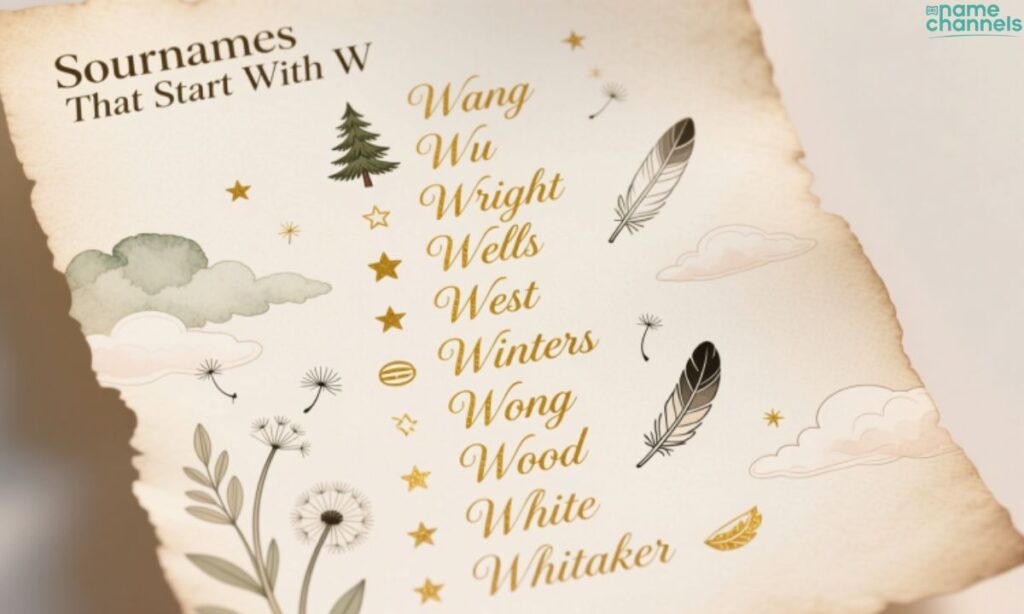 Surnames That Start With W for Baby Naming Ideas