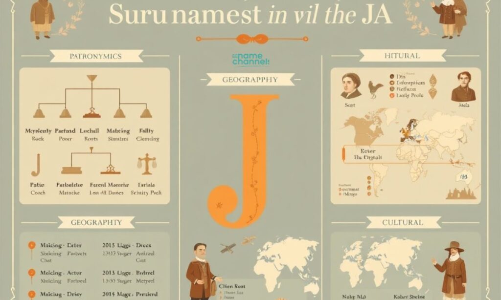 The Evolution of Surnames Beginning with J