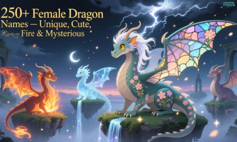 250+ Female Dragon Names – Unique, Cute, Fire & Mysterious