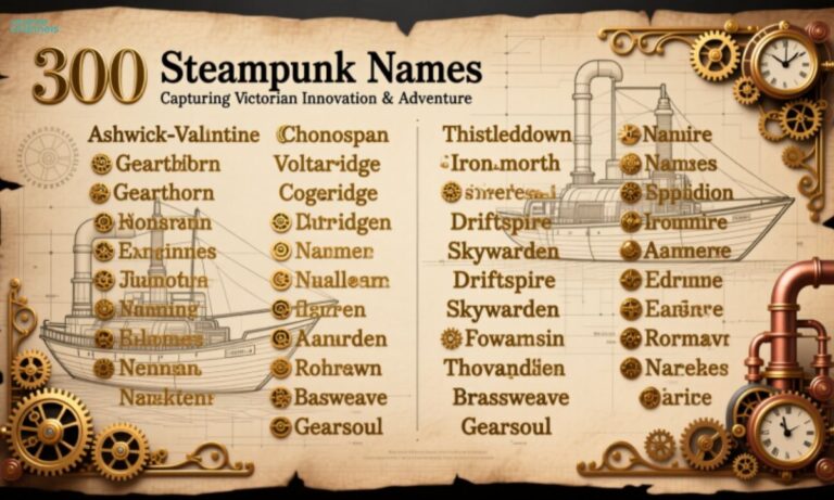 300+ Steampunk Names That Capture Victorian Innovation and Adventure