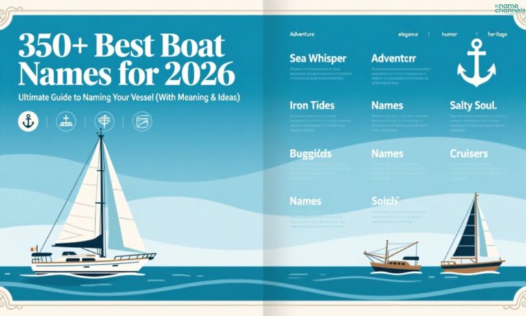 350+ Best Boat Names for 2026 Ultimate Guide to Naming Your Vessel (With Meaning & Ideas)
