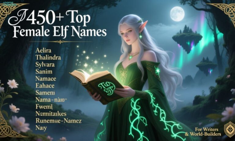 450+ Top Female Elf Names for Writers, RPGs & World-Building