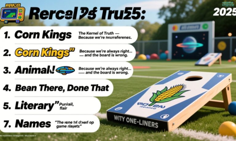 450 Unique Cornhole Team Names No One Else Is Using in 2025
