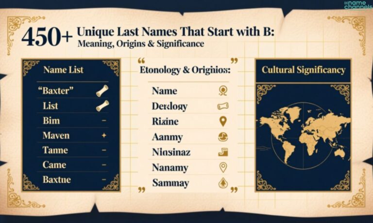 450+ Unique Last Names That Start with B Meaning, Origins & Significance