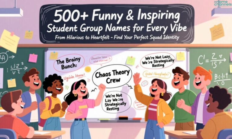 500+ Funny & Inspiring Student Group Names for Every Vibe