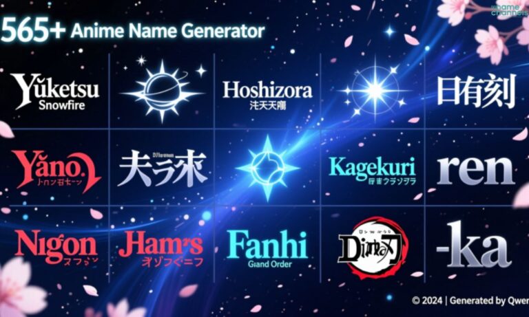 565+ Anime Name Generator Create Cool & Unique Name