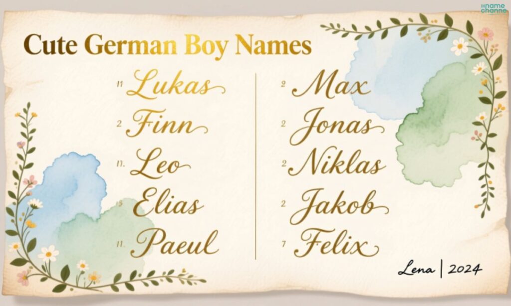 Cute German Boy Names