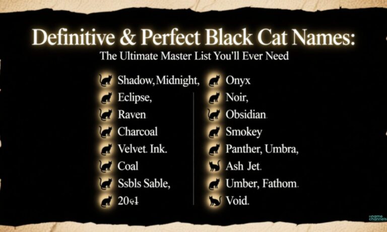 Definitive & Perfect Black Cat Names The Ultimate Master List You’ll Ever Need