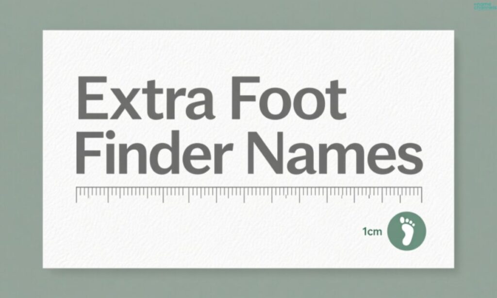 Extra Foot Finder Names: Creative Variations