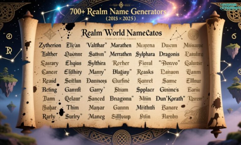 Fantasy Realm Name 700+ Unique World Name Ideas (2025)