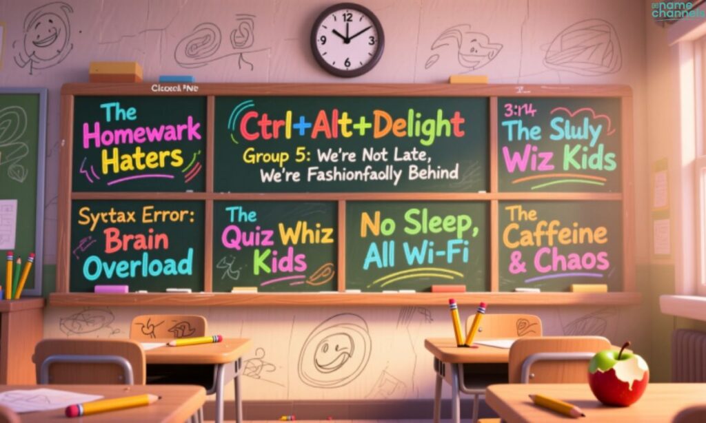 Funny Student Group Names