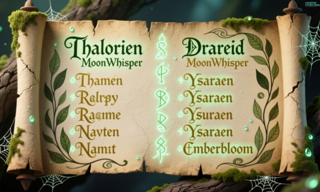 DnD Elf Druid Names