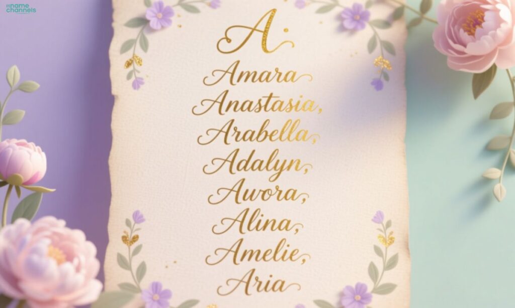 Modern Baby Girl Names Starting With A