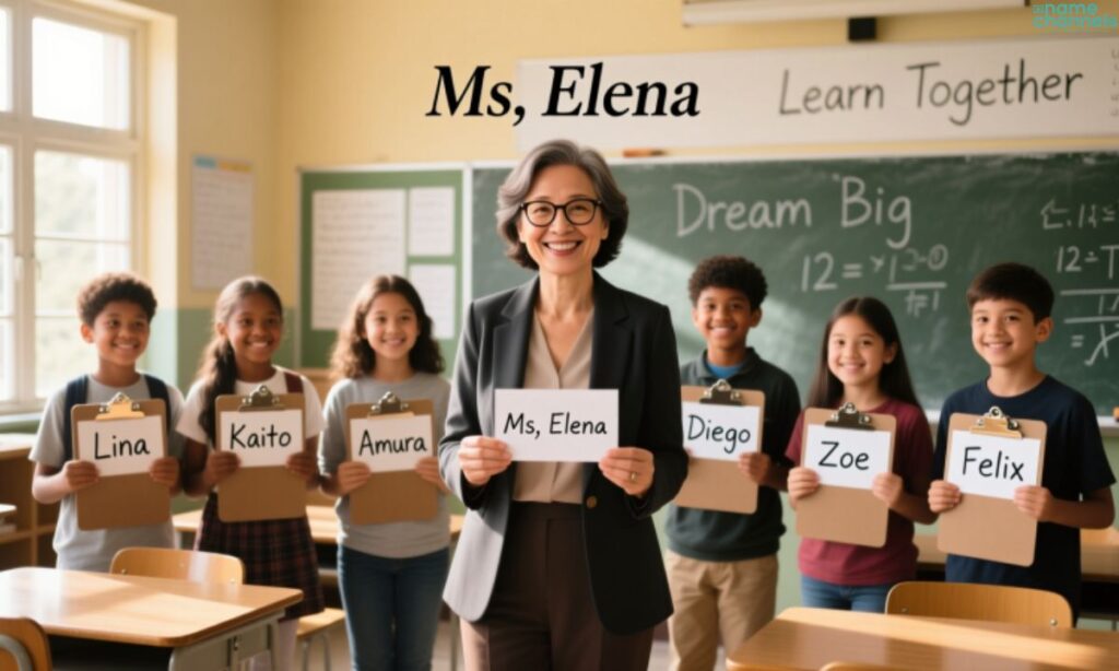 Teacher and Student Group Names