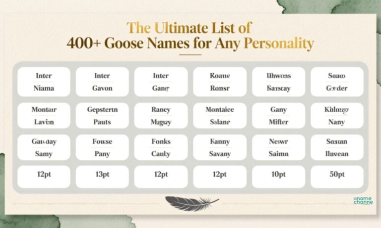 The Ultimate List of 400+ Goose Names for Any Personality