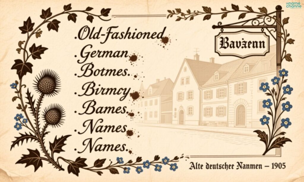 Traditional and Old-Fashioned German Boy Names