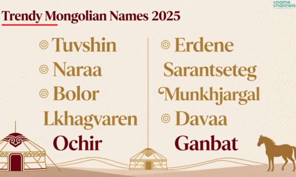 Trendy Name Ideas for Mongolian