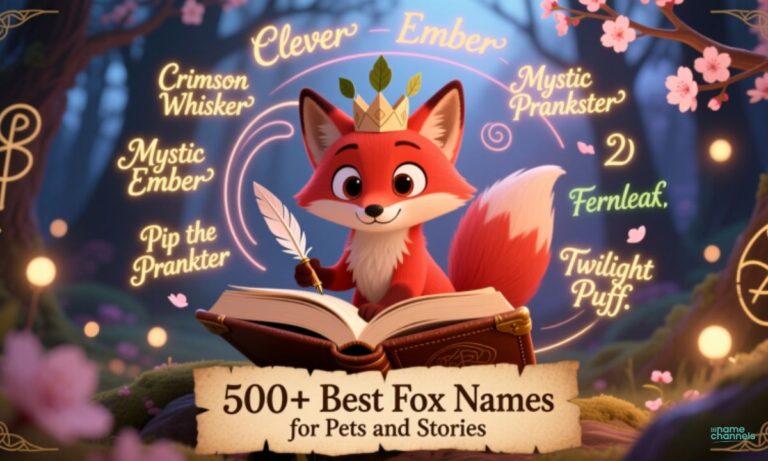 500+ Best Fox Names for Pets and Stories Cute, Clever, Mythical, Funny, and Nature-Inspired Ideas