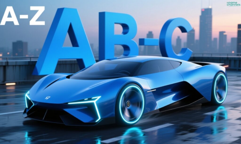 Alphabetical Blue Car Names