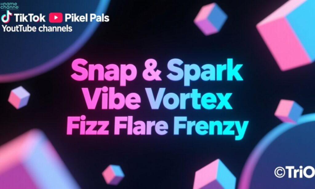 Catchy Trio Names for TikTok and YouTube Channels