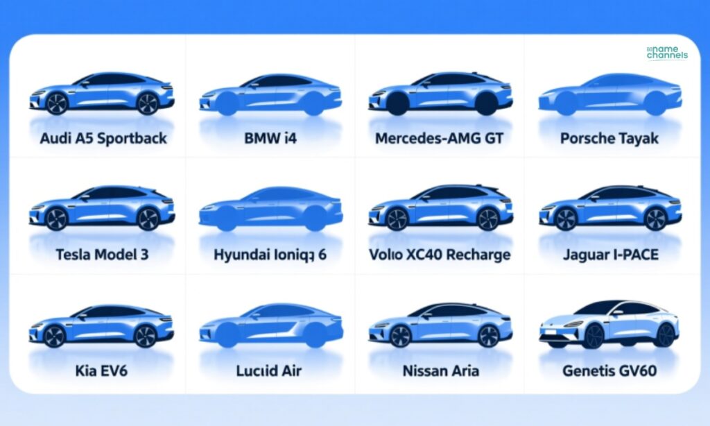 Modern Blue Car Names List
