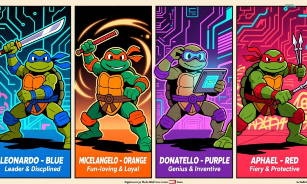 Ninja Turtle Names and Colors Explained