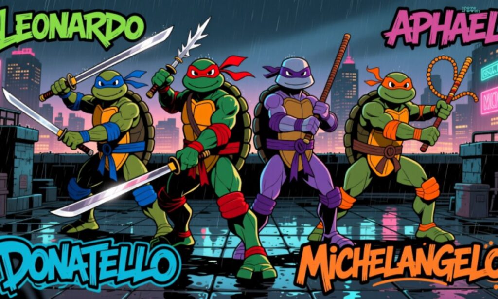 Ninja Turtle Names and Their Weapons