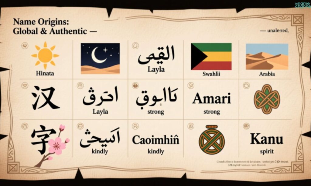 Non-English Character Name Ideas from Around the World