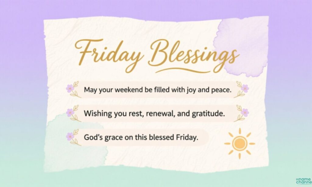 Short Friday Blessing Messages
