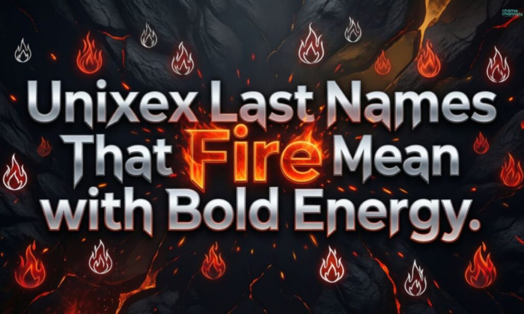 Unisex Last Names That Mean Fire with Bold Energy