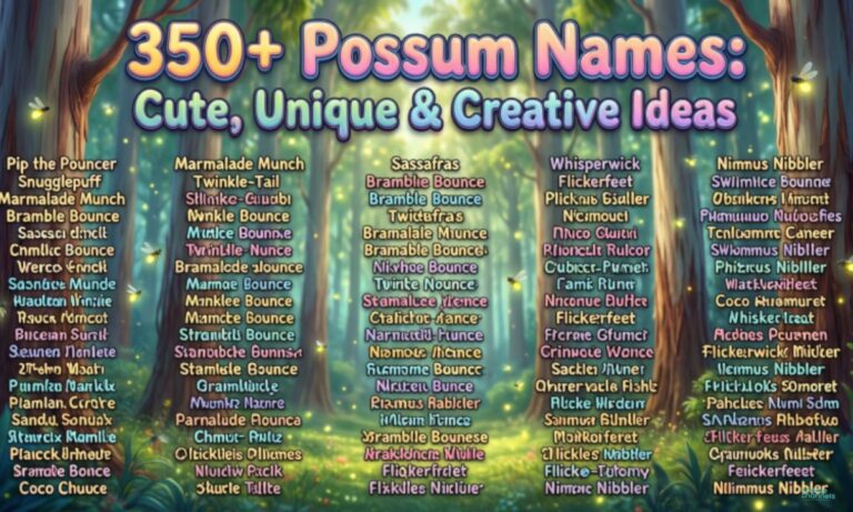 350+ Possum Names Cute, Unique & Creative Ideas