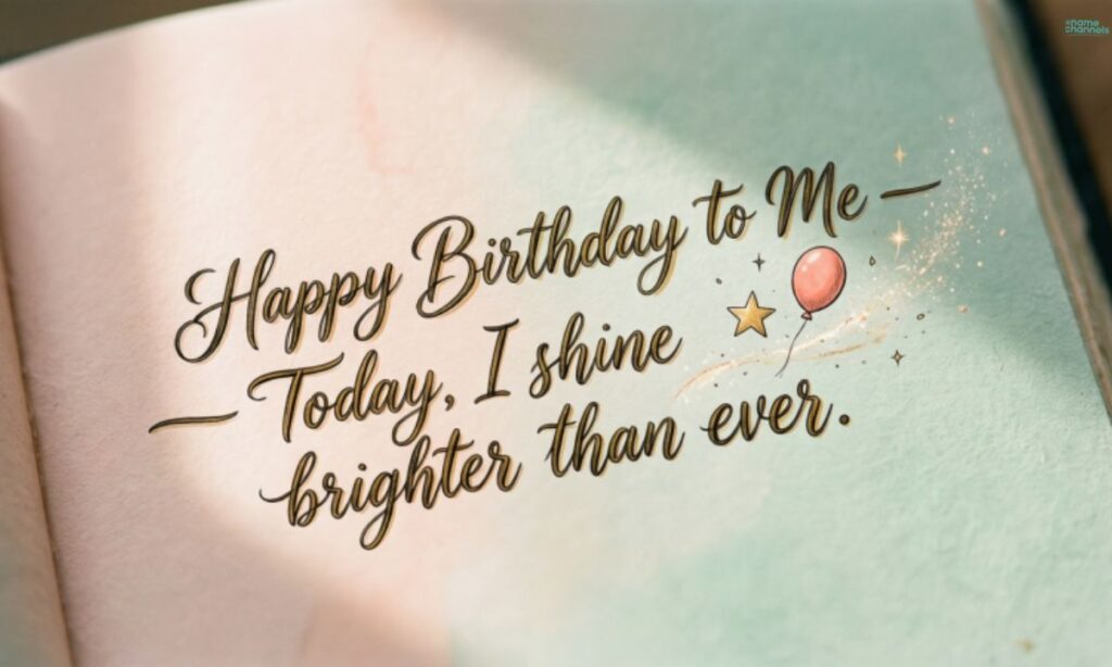 Birthday Quotes for Myself