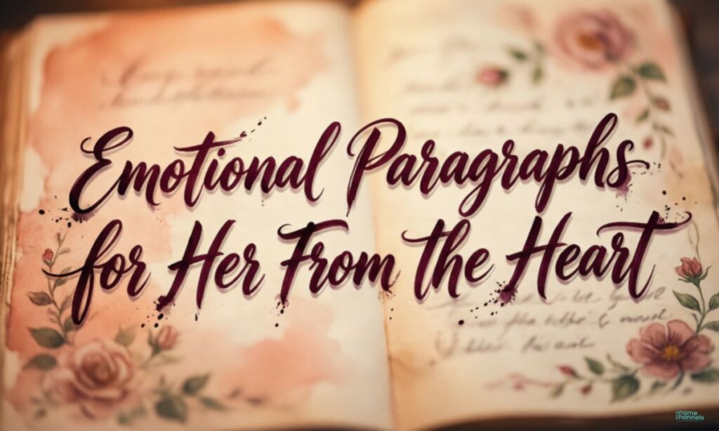 Emotional Paragraphs for Her from the Heart
