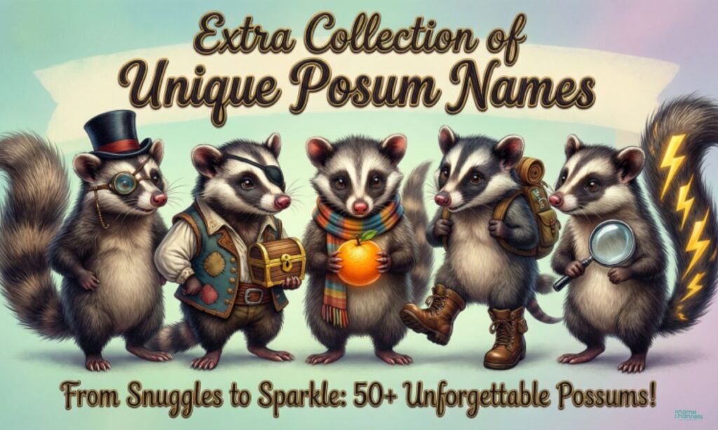 Extra Collection of Unique Possum Names