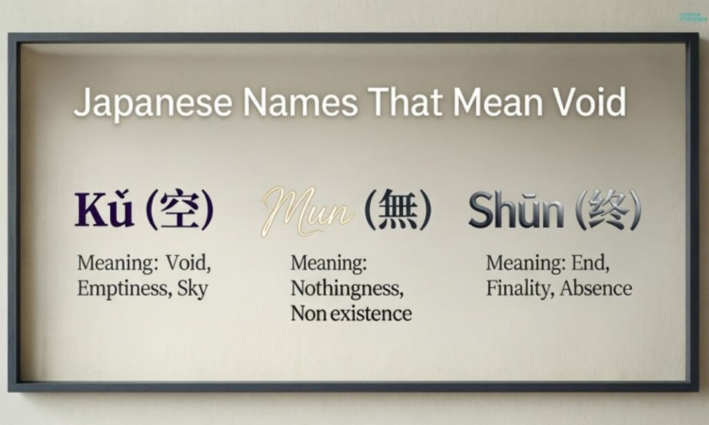 Japanese Names That Mean Void