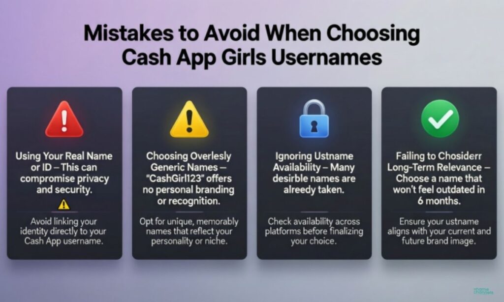 Mistakes to Avoid When Choosing Cash App Girls Usernames