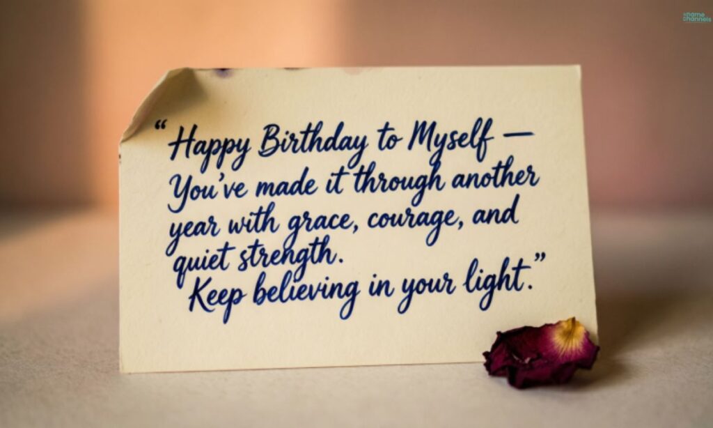  Touching Birthday Message to Myself