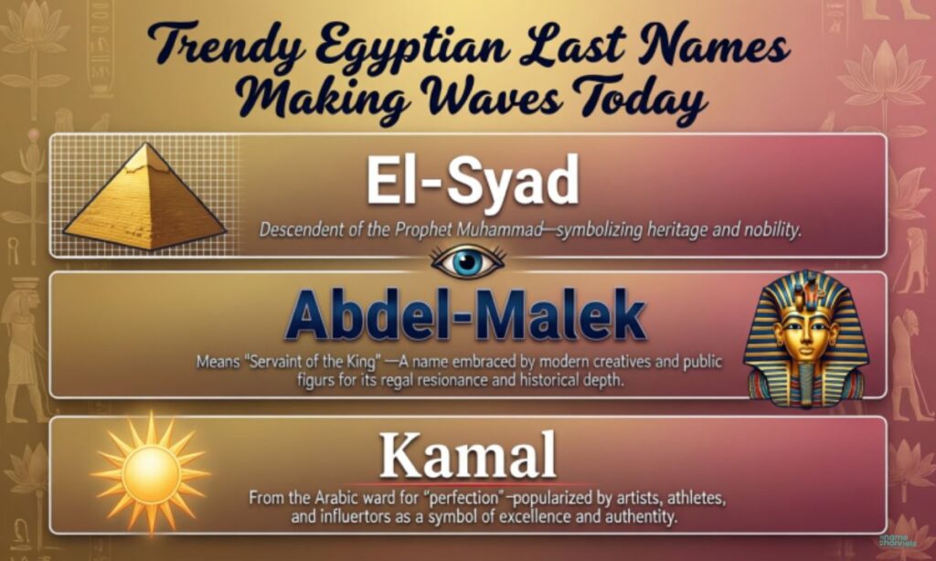 Trendy Egyptian Last Names Making Waves Today