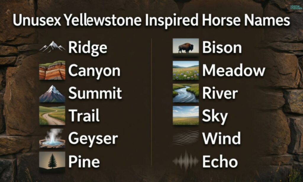 Unisex Yellowstone Inspired Horse Names