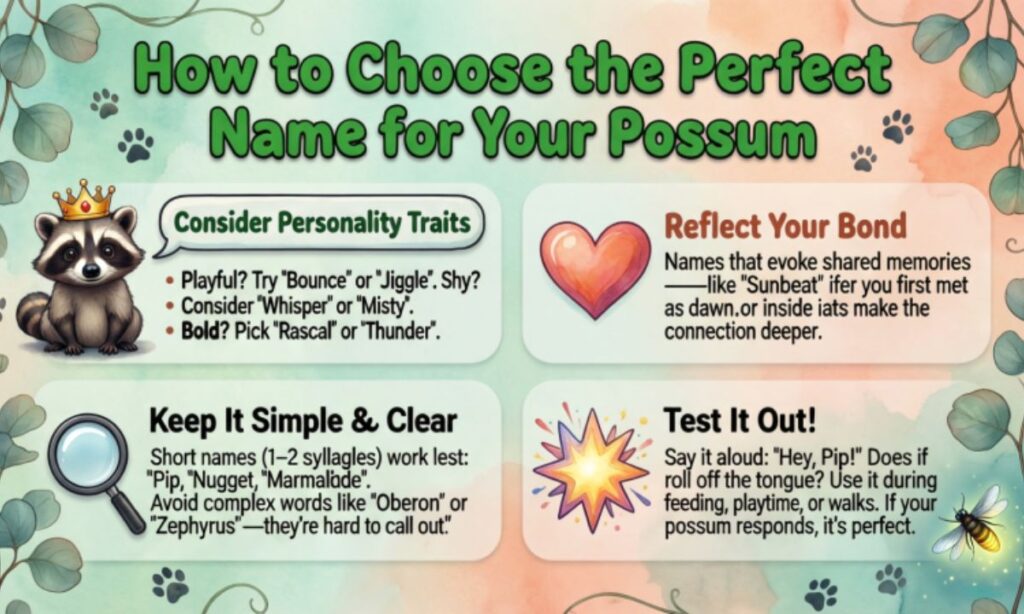 How to Choose the Perfect Name for Your Possum