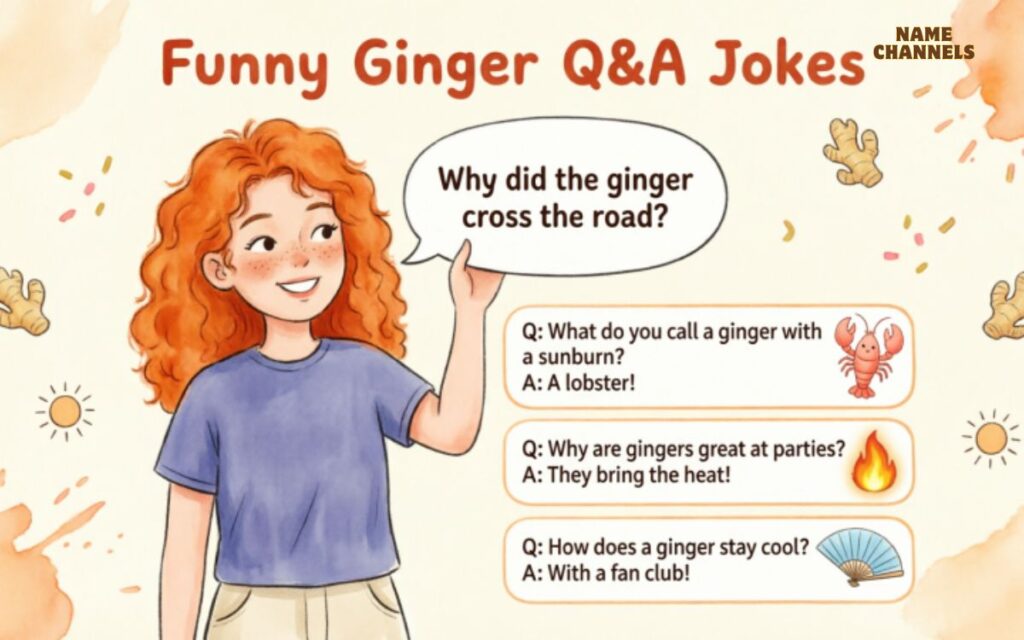 Funny Ginger Q&A Jokes