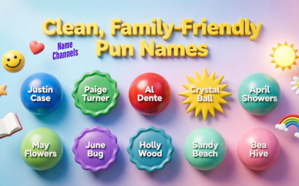 Clean, Family-Friendly Pun Names