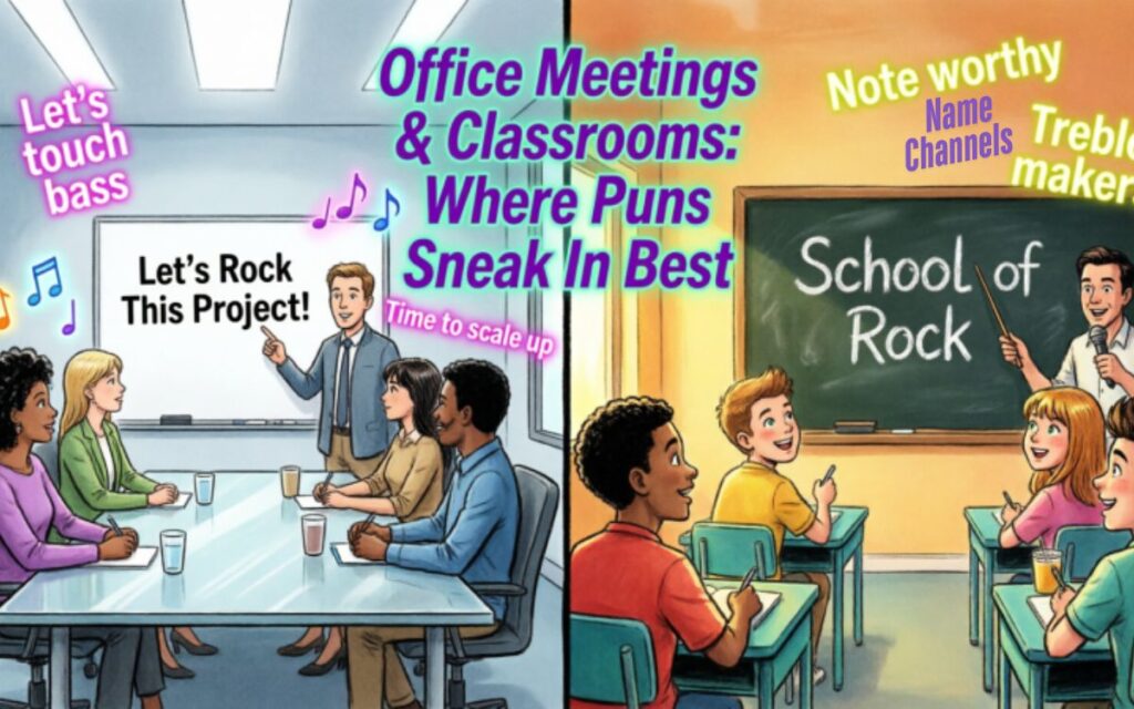 Office Meetings and Classrooms: Where Puns Sneak In Best